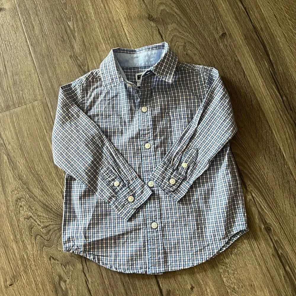 Janie And Jack Plaid Shirt 18-24 months